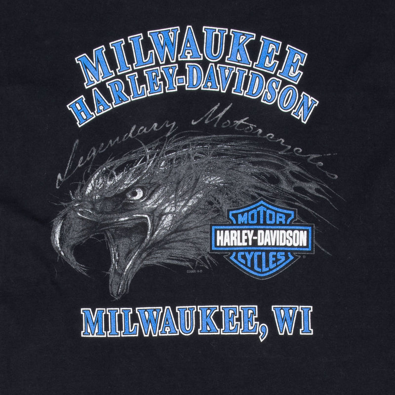 Vintage Harley Davidson Milwaukee, WI Eagle Tee Shirt 2006 Size XL Made In Usa