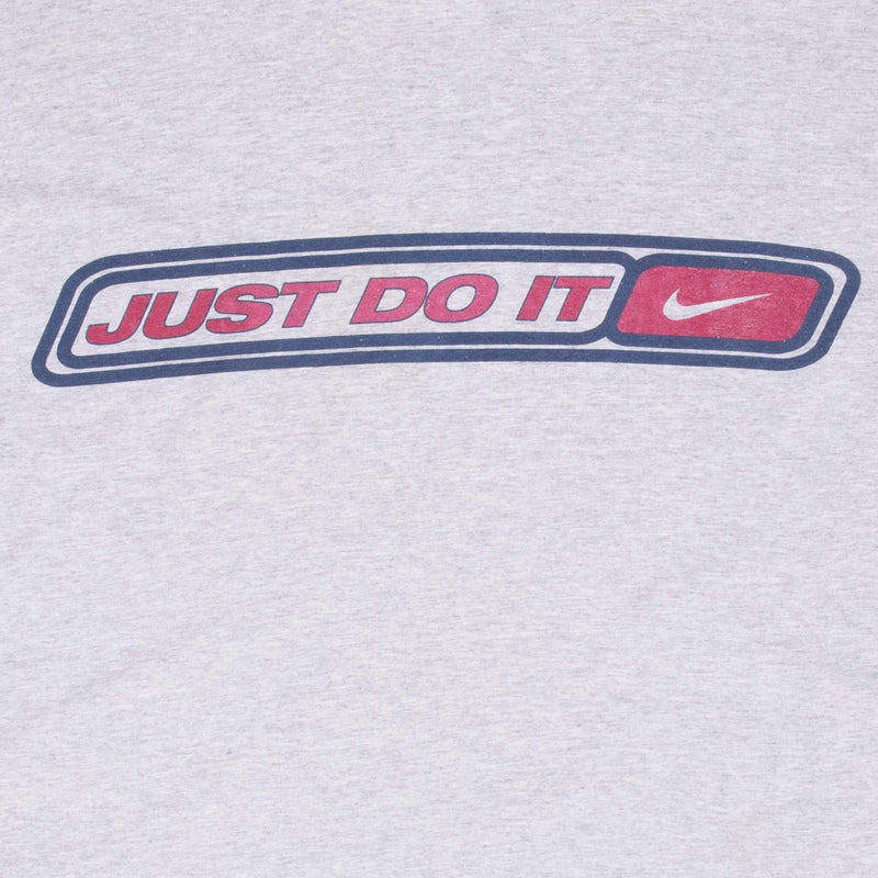 Vintage Nike Spellout Grey Tee Shirt 1990S Size Large