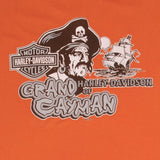 Vintage Harley Davidson Pirate Grand Cayman 2011 Tank Top Tee Shirt Size XL