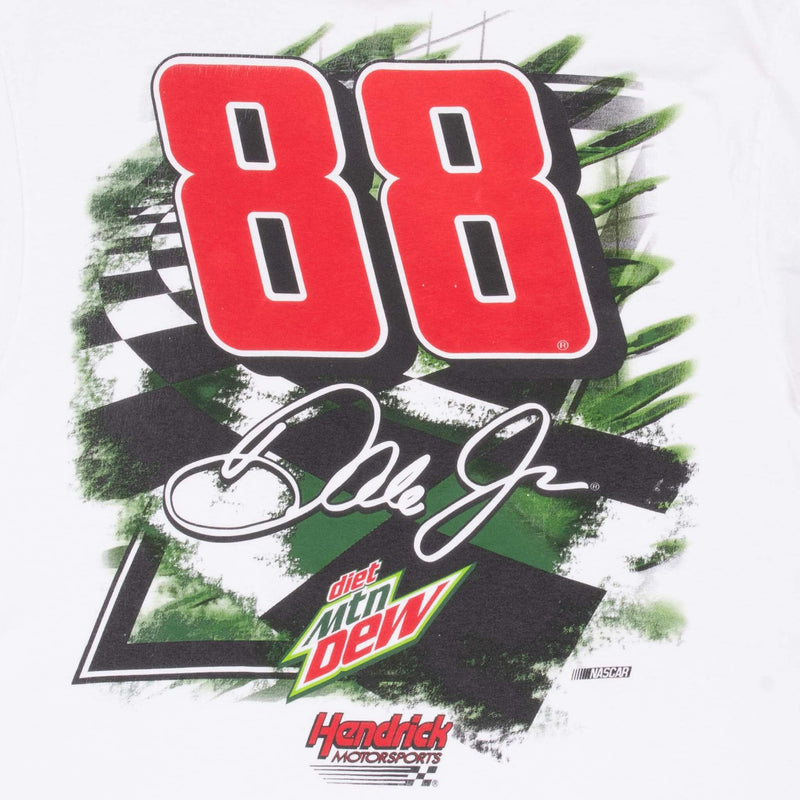 Vintage Nascar Dale Jr Mountain Dew Tee Shirt 2000S Size Large