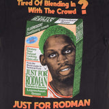 Bootleg Tee Shirt Nba Dennis Rodman Pink Green Hair Chicago Bulls Size XL Single Stitch