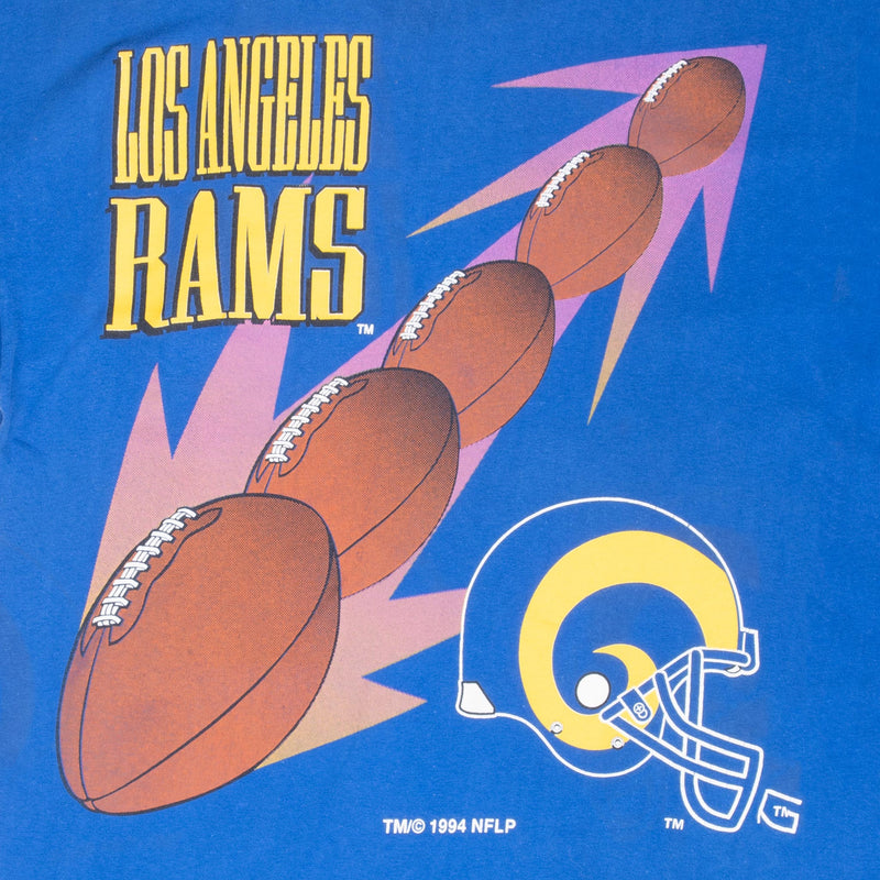 Vintage Nfl Los Angeles Rams Tee Shirt 1994 Size Large Made In Usa