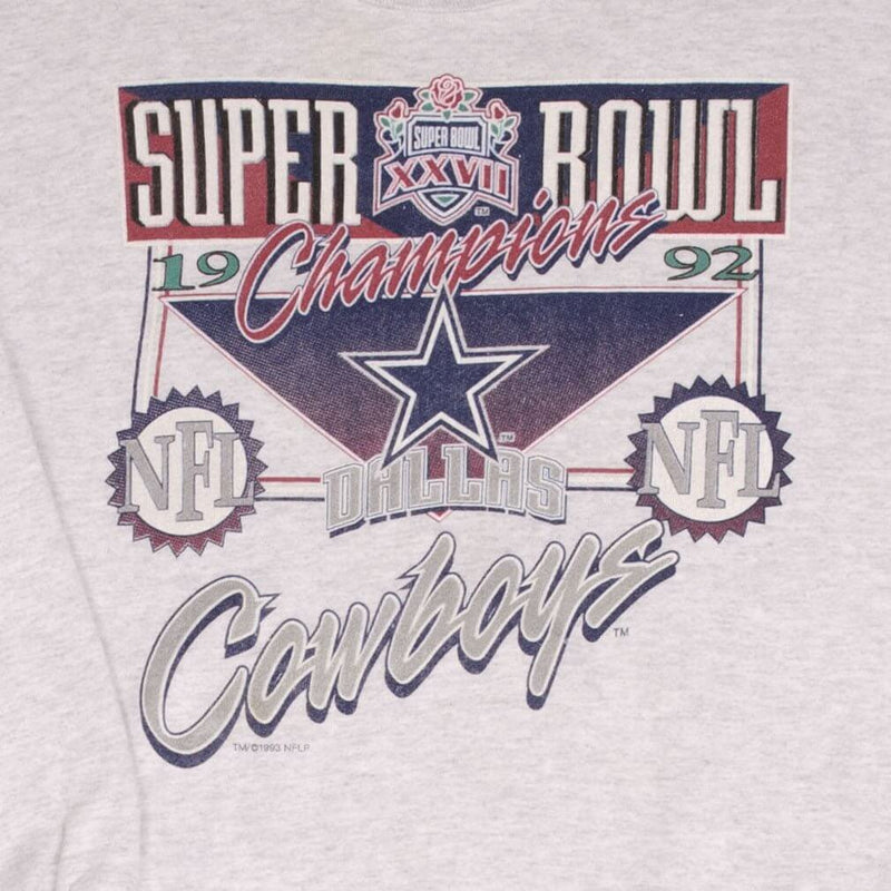 Vintage Nfl Dallas Cowboys Superbowl Champions 1993 Sweatshirt Size Large Made In USA