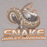 Vintage Harley Davidson Snake Twin Falls Idaho Tank Top Tee Shirt 2006 Size Large Made In USA