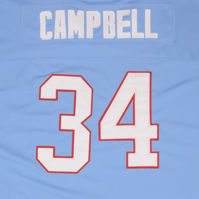 Vintage NFL Houston Oilers Campbell #8 Mitchell & Ness Throwback Jersey 1978 1984 Size 54 Made In USA