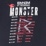 Vintage Rap Eminem X Rihanna Monster Tour 2014 Tee Shirt Size Medium