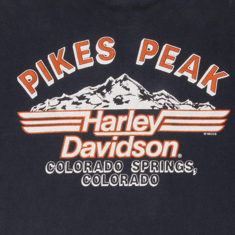 Vintage Harley Davidson Just Ride It Tee Shirt 1995 Size 3XL Made In Usa With Single Stitch Sleeves