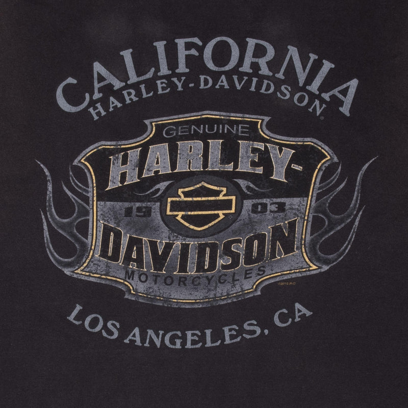 VINTAGE HARLEY DAVIDSON LOS ANGELES 2010 TEE SHIRT 2XL