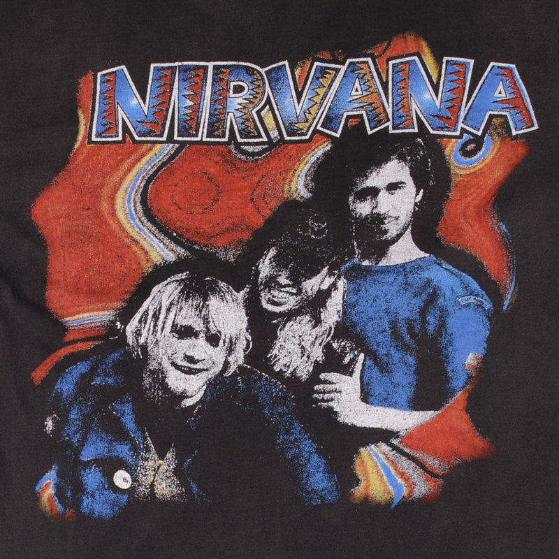 Bootleg Nirvana Tee Shirt Size Large With Single Stitch Sleeves