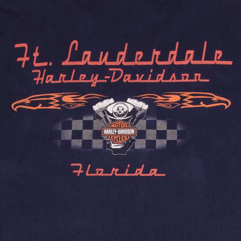 Vintage Harley Davidson American Pride Florida 2000S Tee Shirt Size Large