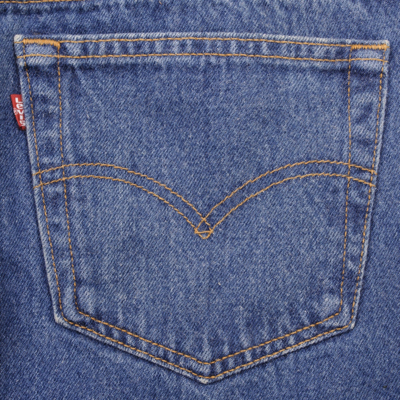 Beautiful Indigo Levis 501 Jeans 1990s Made in USA with Medium Wash  Size on tag 34X34 Actual Size 33X31 Back Button #532