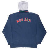 Vintage Mlb Boston Red Sox Full Zip Nike Hoodie Sweatshirt 1990S Size 2XL