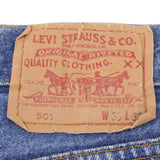 Beautiful Indigo Levis 501 Jeans 1980s Made in USA with Medium Wash  Size on tag 36X32 Actual Size 35X32 Back Button #532