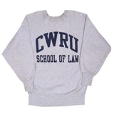 Vintage Champion Reverse Weave CWRU Case Western Reserve University School of Law Sweatshirt 1990S Size XL Made In Usa