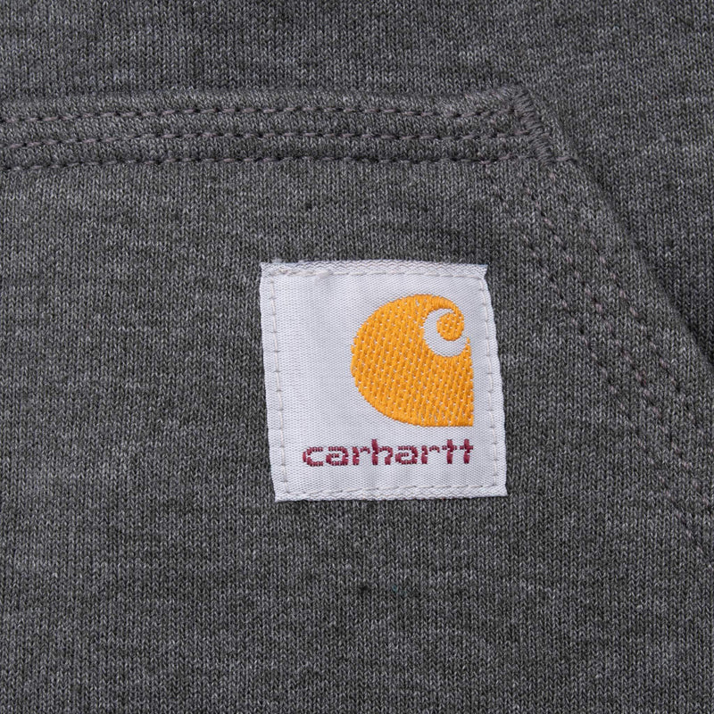 Vintage Carhartt Dark Grey Hoodie Sweatshirt 2000S Size Small