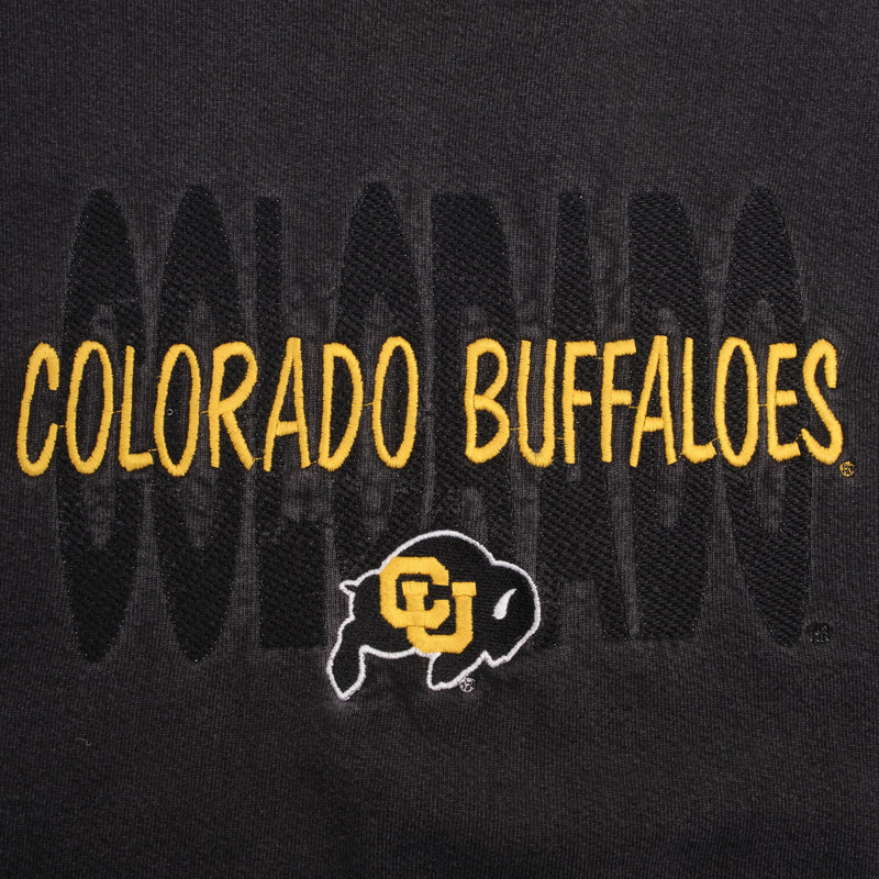 Vintage Ncaa Colorado Golden Buffaloes Embroidered Sweatshirt 1990S Large Made In Usa