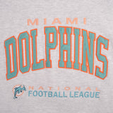 Vintage Nfl Miami Dolphins Embroidered 1990S Sweatshirt Size 2XL Made In Usa