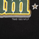 Vintage Nfl Green Bay Packers 1995 Black Sweatshirt Size Large Made In USA