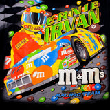 Vintage Nascar All Over Print M&Ms Ernie Irvan 1999 Tee Shirt Size 2XL