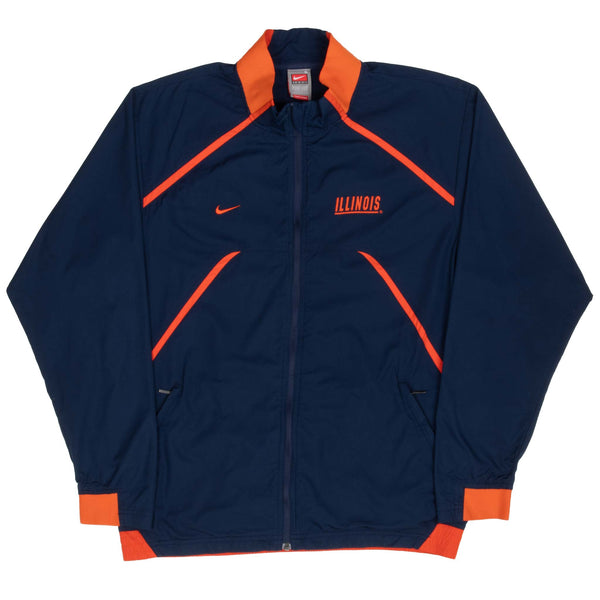 Vintage Nike Ncaa University Of Illinois Windbreaker Jacket 2000S Size Small