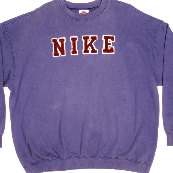 Vintage Nike Purple Sweatshirt Late 1990s Size XXL Made In USA.