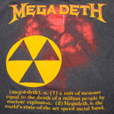 VINTAGE MEGADETH TEE SHIRT 1987 SIZE MEDIUM MADE IN USA