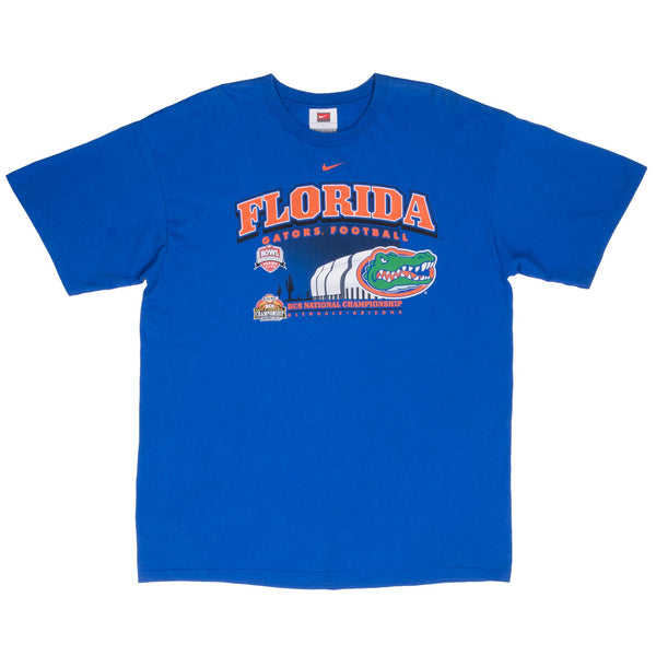 Vintage Nike Ncaa Florida Gators Football Tee Shirt 2007 Size Large