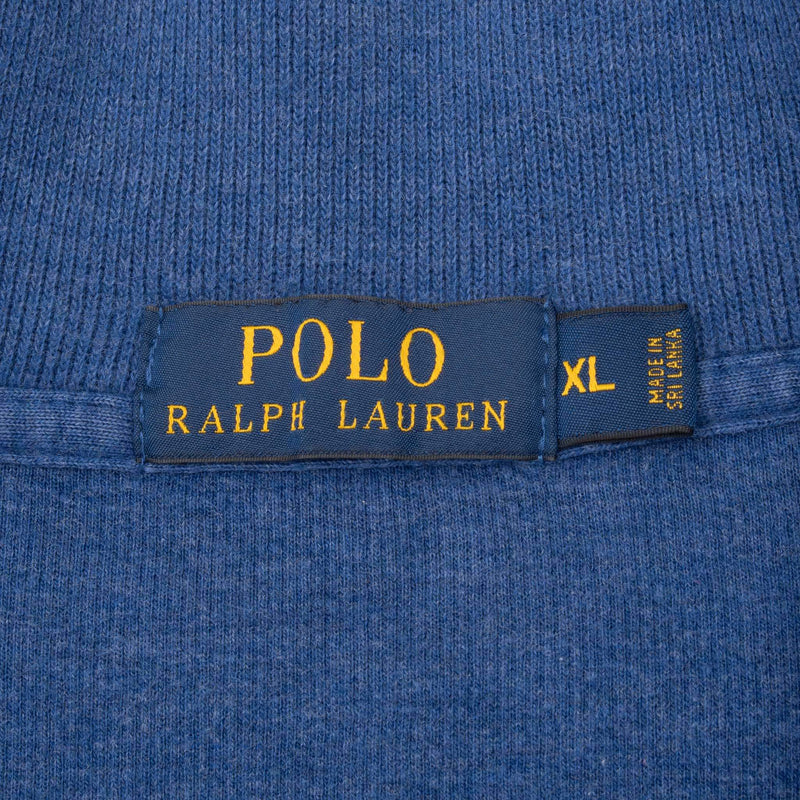 Vintage Polo Ralph Lauren Blue Quarter 1/4 Zip Sweater Size XL