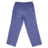 Vintage French Workwear Blue Hbt Buckle Back Trousers Pants 1960S Size 38X31