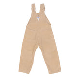 Vintage Osh Kosh B'osh Corduroy Vestbak Beige Overall Size 4T Kids 1980s Talon Zipper Made In USA