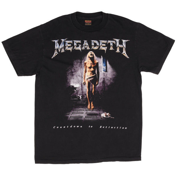 Bootleg Megadeth Countdown To Extinction Tee Shirt Size XL Made In Usa With Single Stitch Sleeves