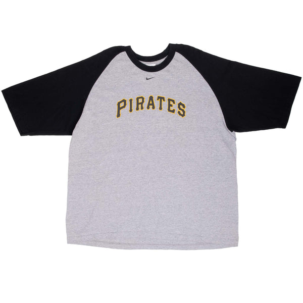 VINTAGE NIKE MLB PITTSBURGH PIRATES 2006 RAGLAN TEE SHIRT SIZE XL