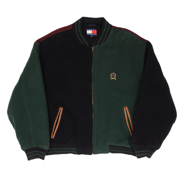 Vintage Tommy Hilfiger Wool Varsity Jacket 1990S Size Large