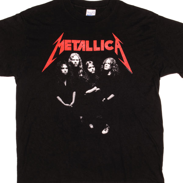 Vintage Metallica And Justice For All Spring Ford Tee Shirt 1988 Size Large Made In USA with single stitch sleeves