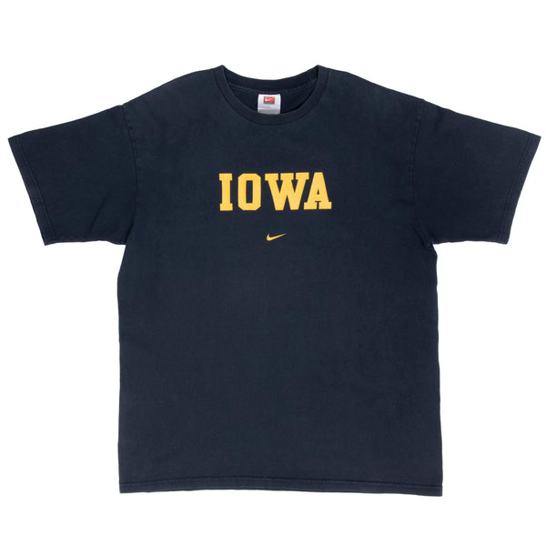 Vintage Nike Ncaa University Of Iowa 2000S Tee Shirt Size Large Made In Usa