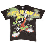 Bootleg All Over Print Looney Tunes Marvin The Martian Tee Shirt Size Large Single Stitch