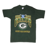 Vintage Nfl Green Bay Packers Central Division Champs 1995 Tee Shirt Size Large Made In Usa With Single Stitch Sleeves