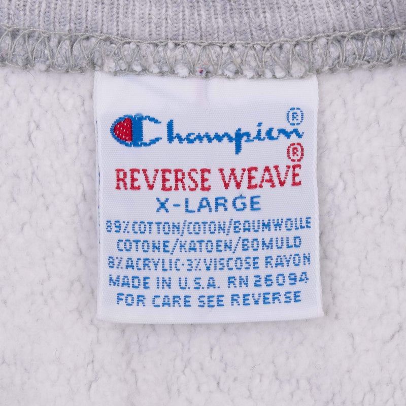 Vintage Champion Reverse Weave CWRU Case Western Reserve University School of Law Sweatshirt 1990S Size XL Made In Usa