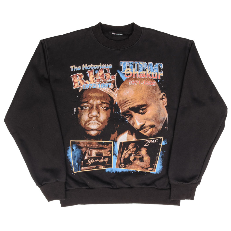 Bootleg Notorious Big 1972- 1997 Tupac 1971-1996 Sweatshirt Size Medium