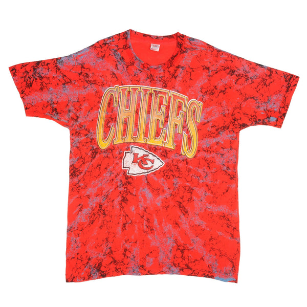 Vintage NFL Kansas City Chiefs Tee Shirt 1990S Size XL Made In USA With Single Stitch Sleeves