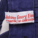 Vintage French Workwear Blue Sanfor Johann Gerog Eiseil Trousers Pants 1960S Size 37X31 Made In Germany