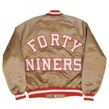 Vintage Nfl San Francisco 49Ers Varsity Satin Jacket Size Medium Made In Usa