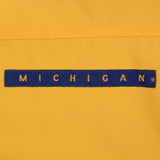 Vintage Nike Ncaa Michigan University Yellow Windbreaker Jacket 1990S Size XL