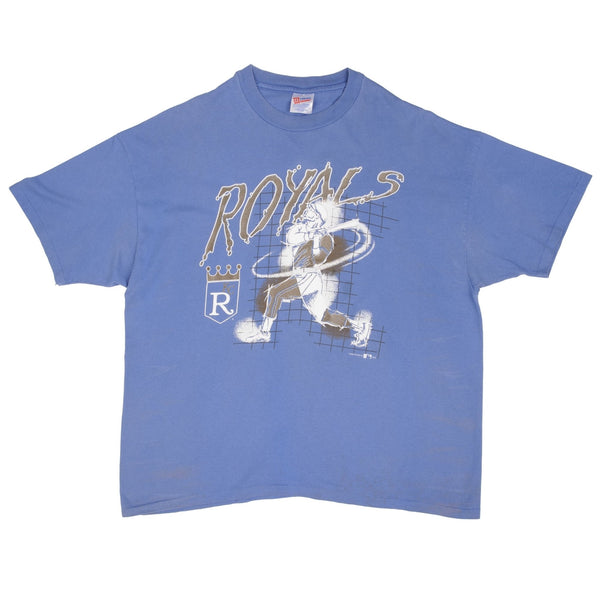 Vintage MLB Kansas City Royals 1993 Tee Shirt Size 2XL Made In USA With Single Stitch Sleeves