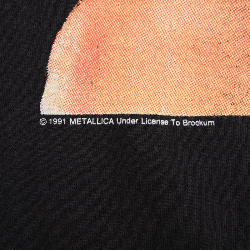 BOOTLEG TEE SHIRT METALLICA OFF TO NEVER NEVER LAND 1991 SIZE LARGE MADE IN USA