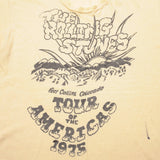 VINTAGE THE ROLLING STONES TOUR OF THE AMERICAS TEE SHIRT 1975 SIZE MADE IN USA