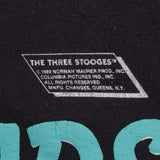 Vintage The Three Stooges Outta The Way Ya Knuckleheads 1989 Tee Shirt Size Medium With Single Stitch Sleeves