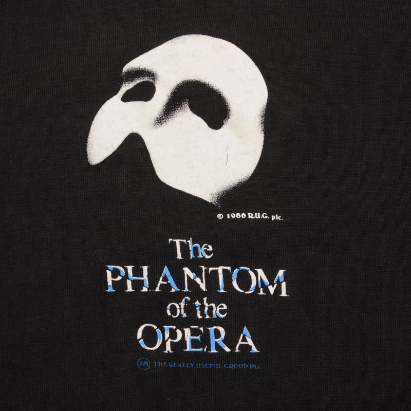 Vintage The Phantom Of The Opera Tee Shirt 1986 Size Large With Single Stitch Sleeves