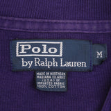 Vintage Ralph Lauren Purple Quarter Zip Sweater Medium 1990S Made In Usa