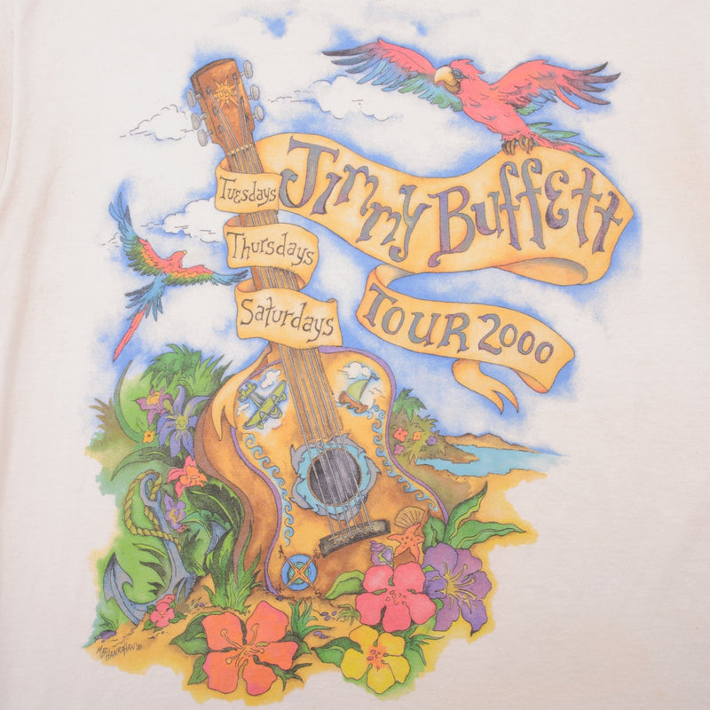 VINTAGE JIMMY BUFFETT TOUR 2000 TEE SHIRT SIZE MEDIUM